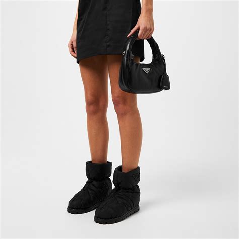 prada quilted nylon boots|nylon prada boots women.